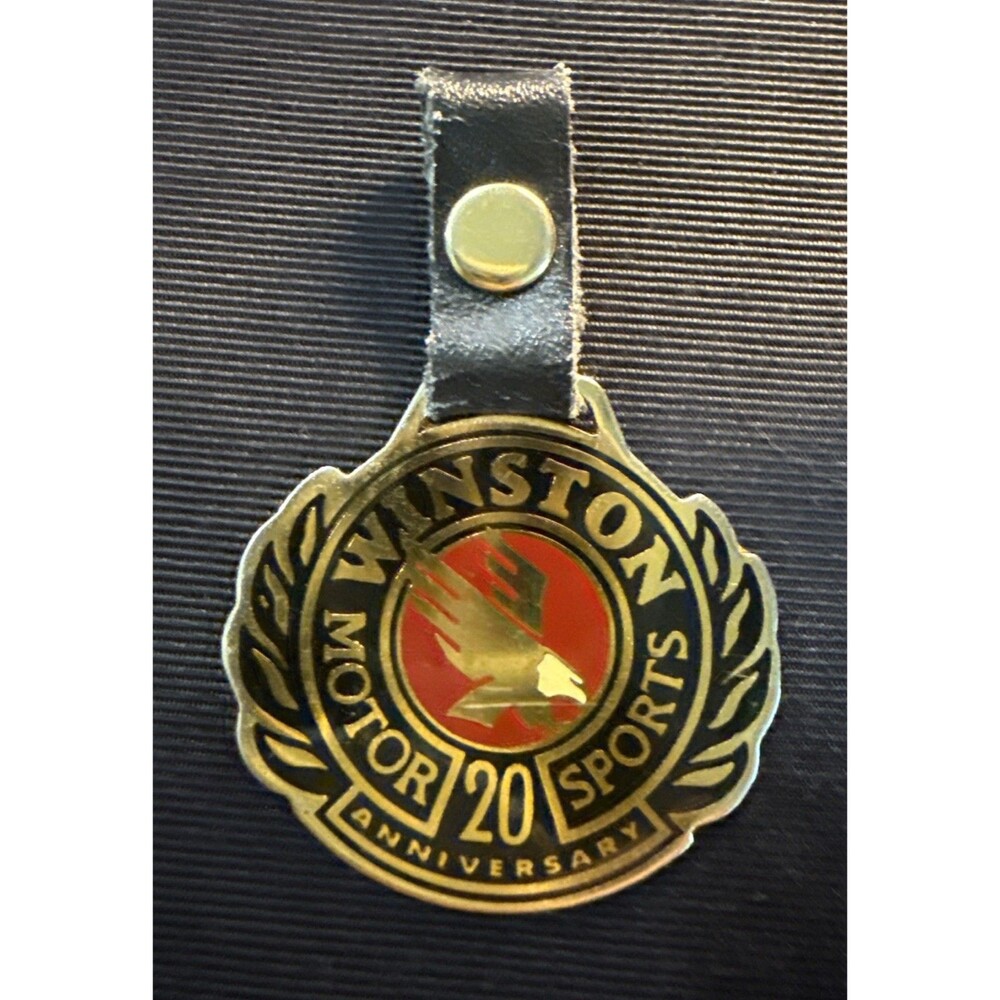 Vintage 1991 WINSTON Motor Sports 20th Anniversary Keychain Nascar